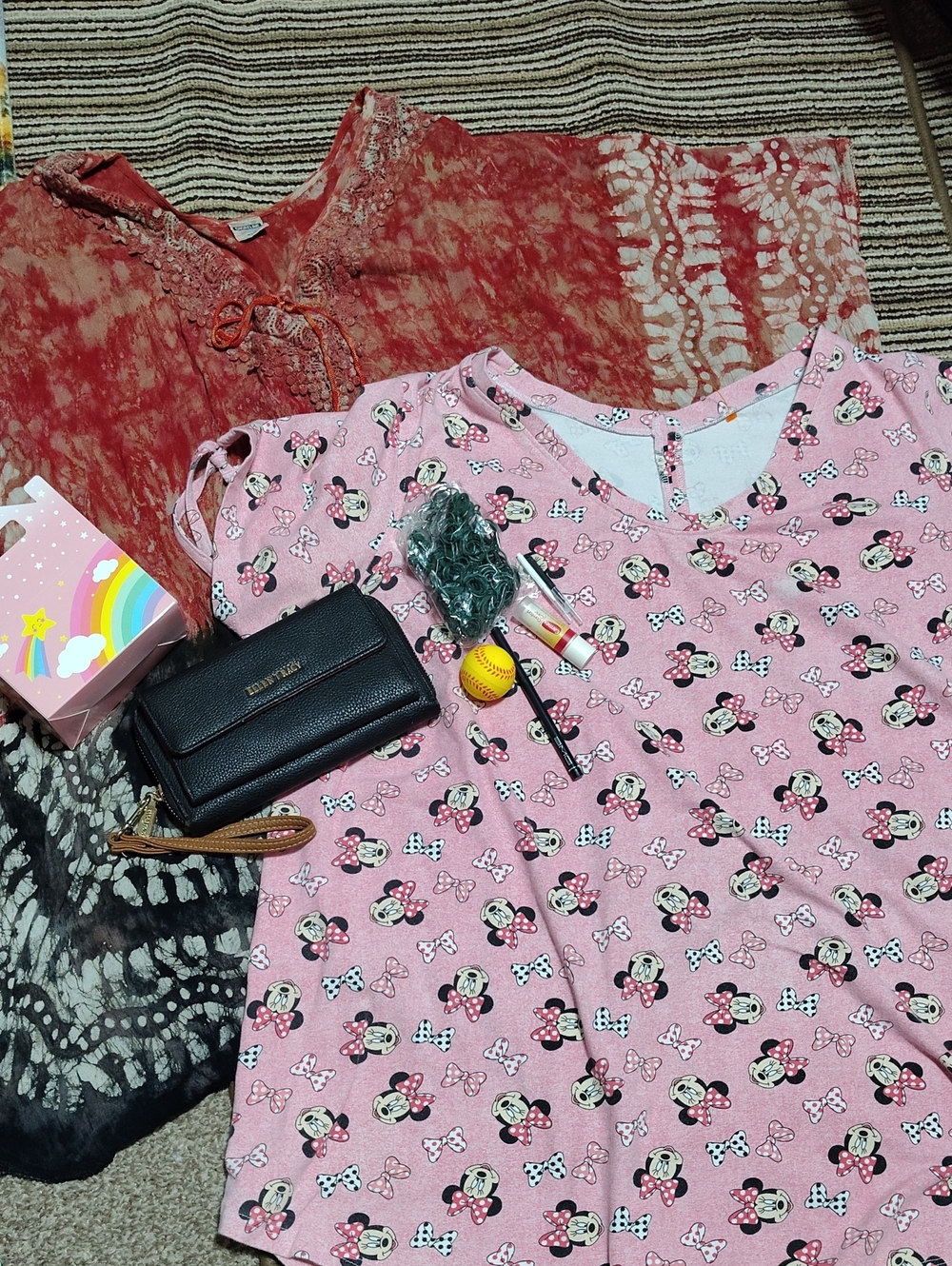 #0279 Shoreline /Pink Minnie Mouse Short-Sleeve Tee